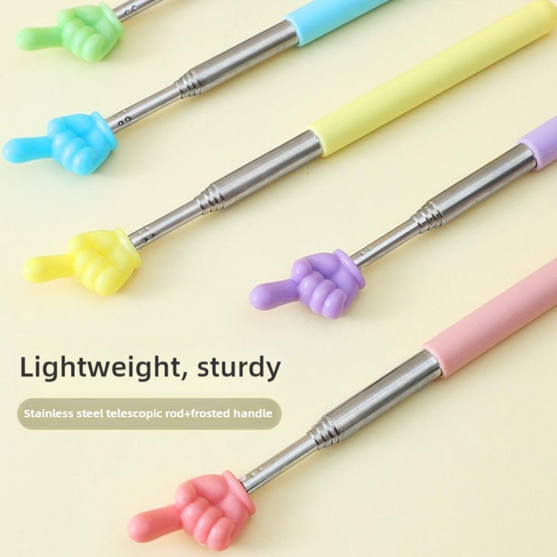Telescopic finger reading stick, finger telescopic reading stick, point reading teaching aid, pointer, baton, teacher's teaching stick - Image 2